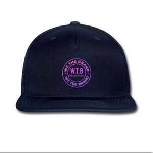 SnapBack Baseball Cap Navy with purple glitter!